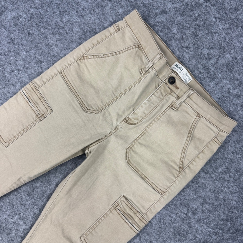 Mudd High Rise Utility Jegging Khaki Tan Cargo Pants Size 11 JM93X015R
